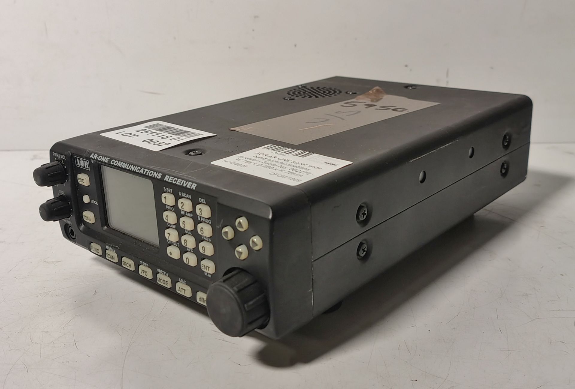 AOR AR-ONE super wide band communications receiver - Serial No: 002272 - W 155 x D 260 x H 75mm - Image 3 of 5