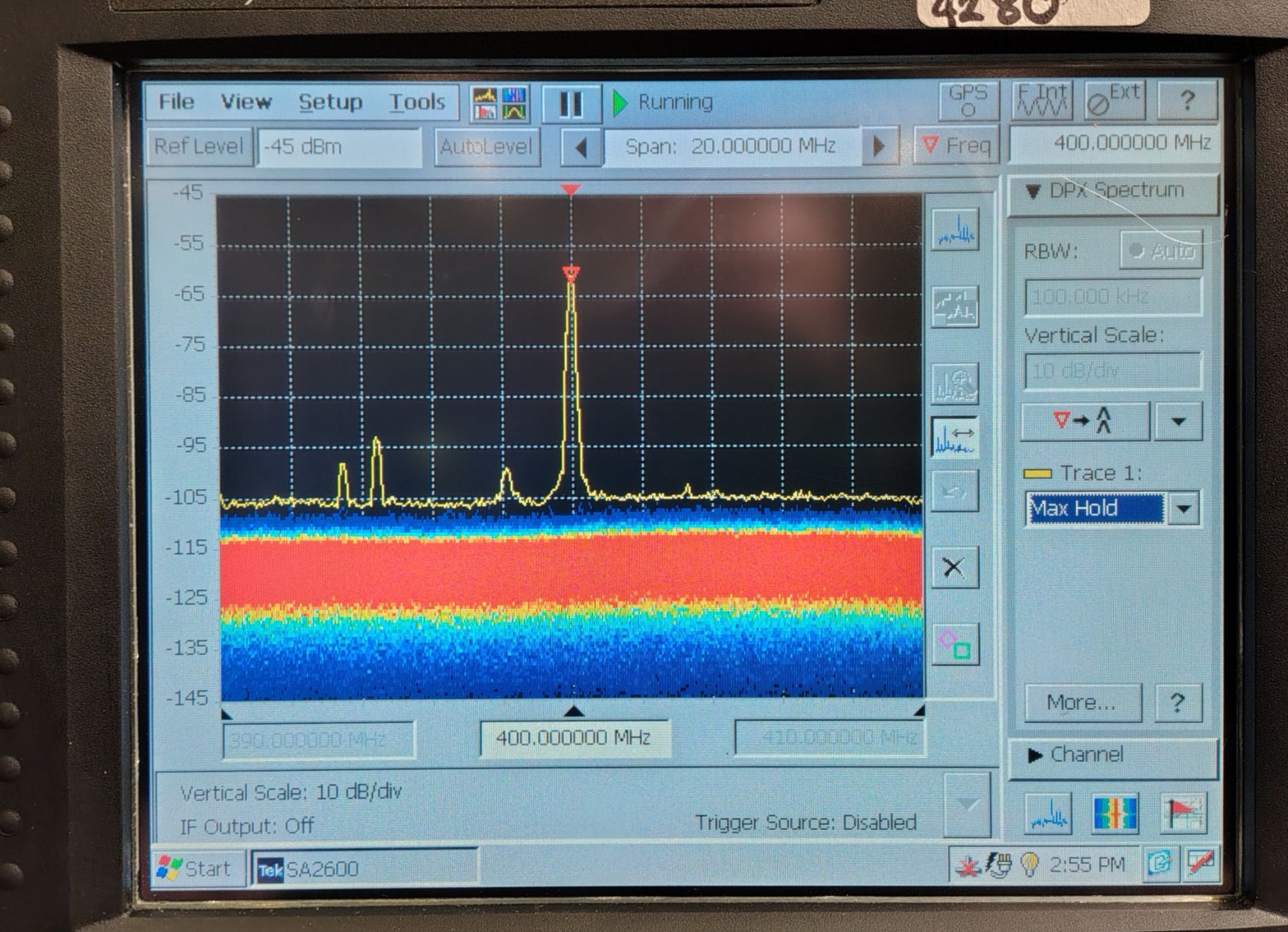 Tektronix SA 2600 spectrum analyzer in transport/storage case - 6.2 GHz - Serial No: B010115 - Image 3 of 8