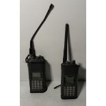 2x AOR AR 8000 handheld wide range receivers - ONE MISSING BATTERY COVER
