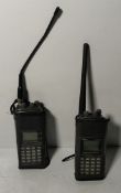 2x AOR AR 8000 handheld wide range receivers - ONE MISSING BATTERY COVER