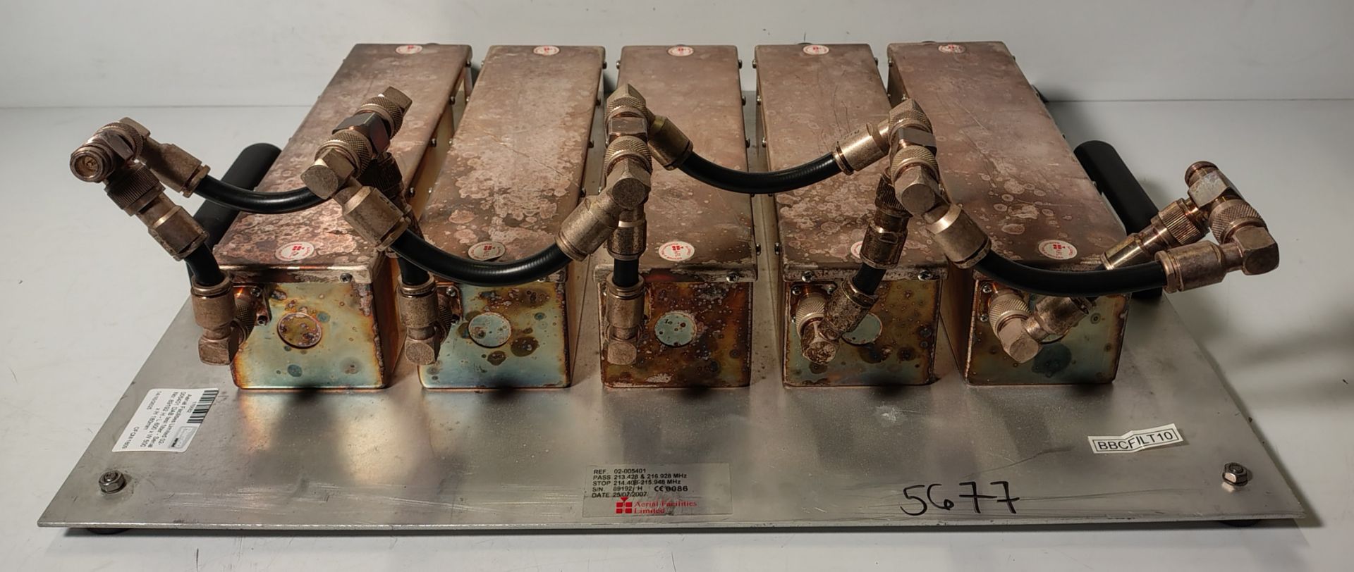 Aerial Facilities Limited 02-005401 DAB test filter - Serial No: 89192 H - L 600 x W 500 x H 180mm - Image 4 of 6