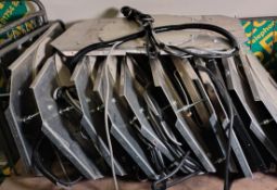 12x Taiyo Musen EF-353 direction finder antennas mounted to metal plate