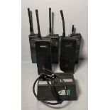 6x Icom IC-H16-UK and 5x Icom handheld transceivers/walkie talkies with 3x Icom battery chargers