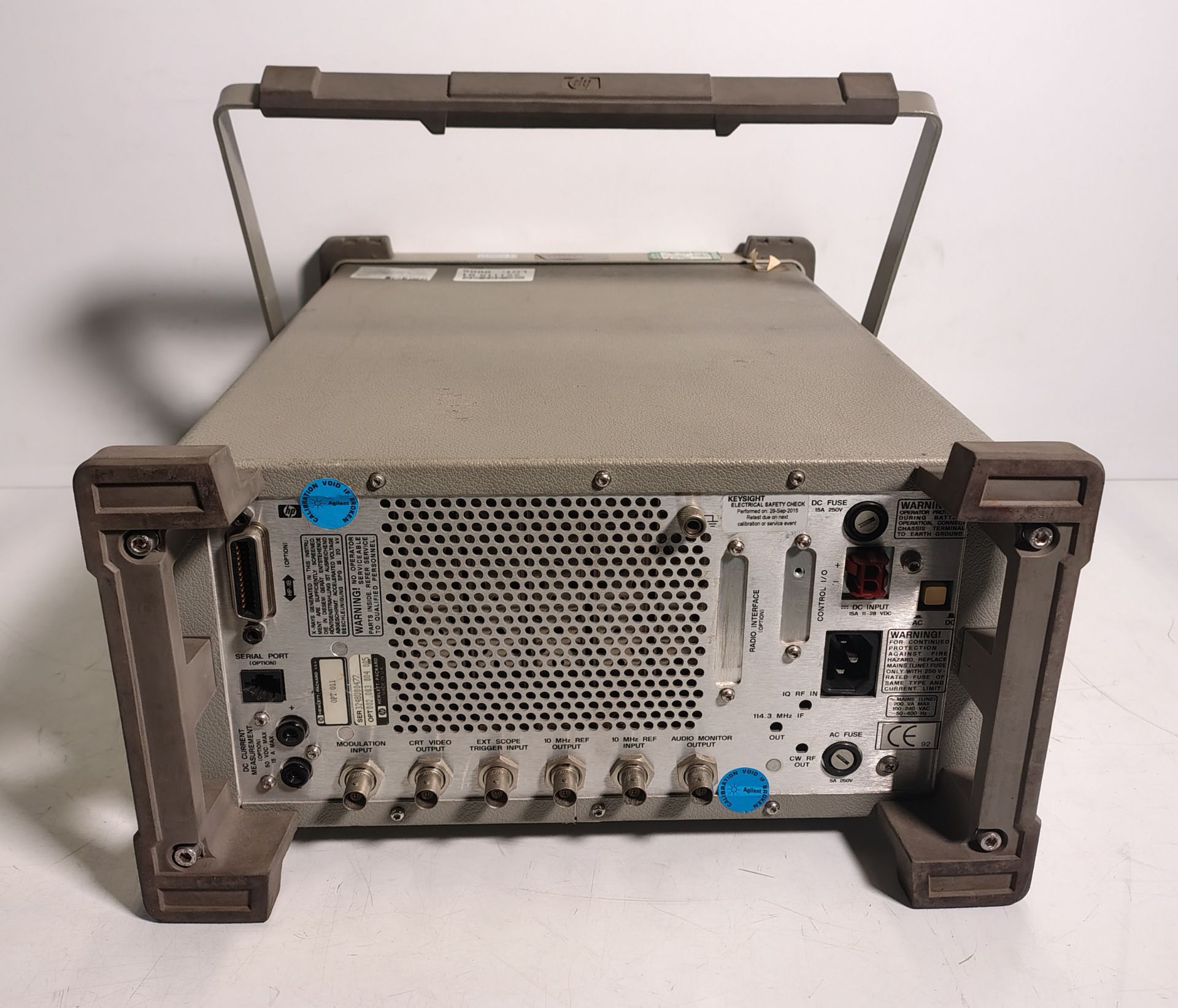 HP 8920A RF communications test set - 0.4 - 1000 MHz - Serial No: 3248U00477 - Image 5 of 7