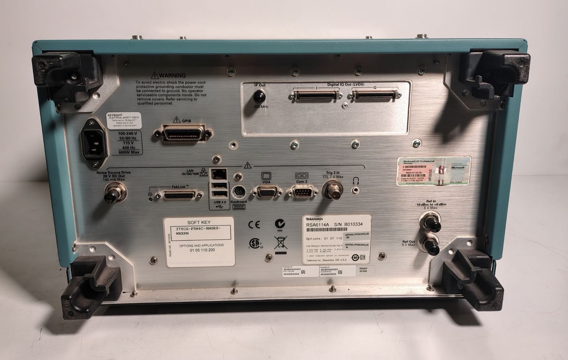 Tektronix RSA 6114A real-time spectrum analyzer - 9 kHz - 14 GHz - Serial No: BO10334 - Image 4 of 8