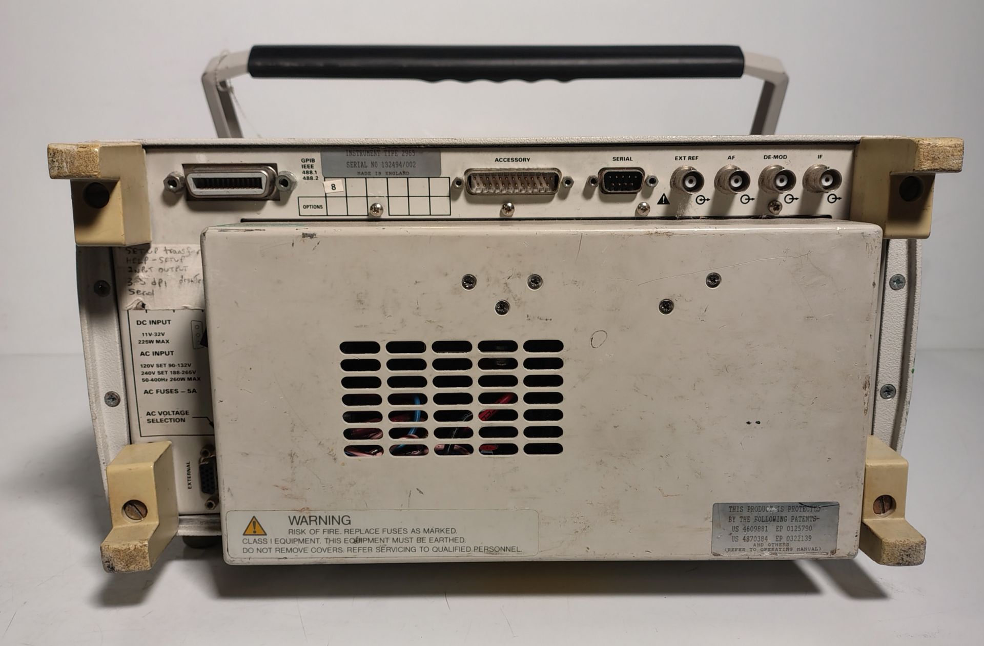 Marconi Instruments Model 2965 radio communications test set - 100 kHz - 1 GHz - Image 5 of 6