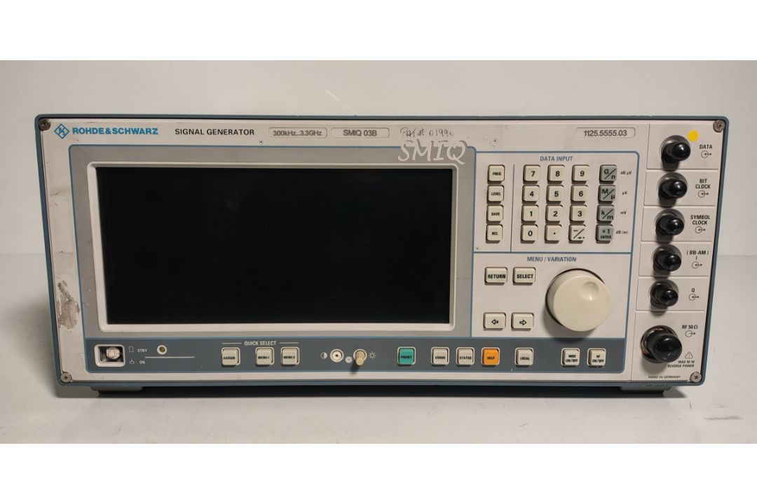 Rohde & Schwarz SMIQ 03B signal generator - 200 kHz - 3.3 GHz - Serial No: 100033 - Image 3 of 9