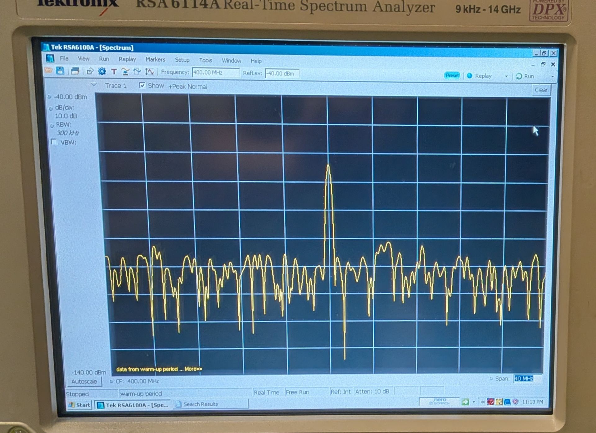 Tektronix RSA 6114A real-time spectrum analyzer - 9 kHz - 14 GHz - Serial No: BO10334 - Image 2 of 8