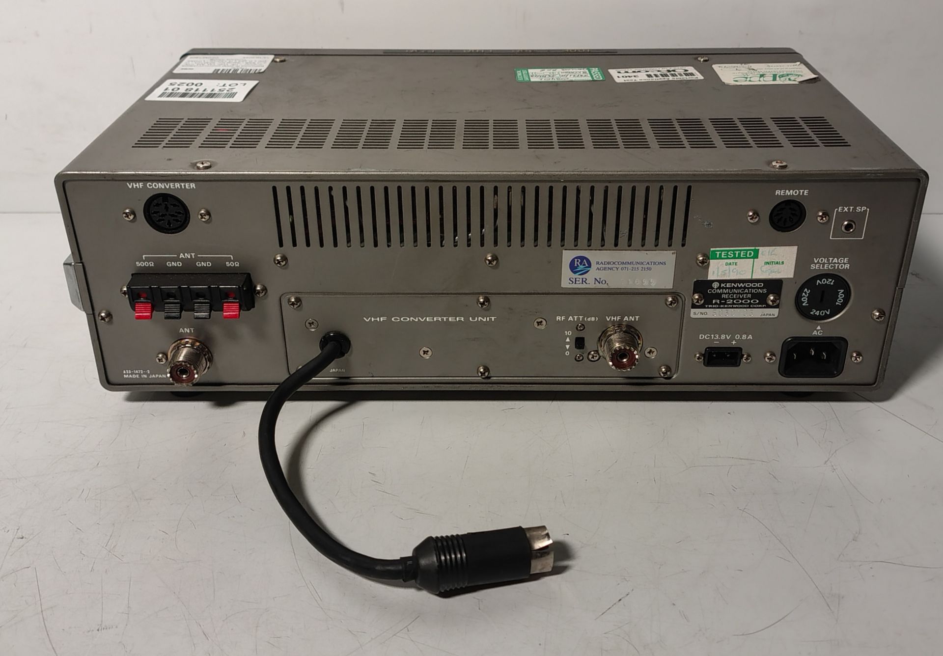 Kenwood R-2000 communications receiver - HF, VHF, FM, AM, CW and SSB - Serial No: 5030103 - Image 3 of 5