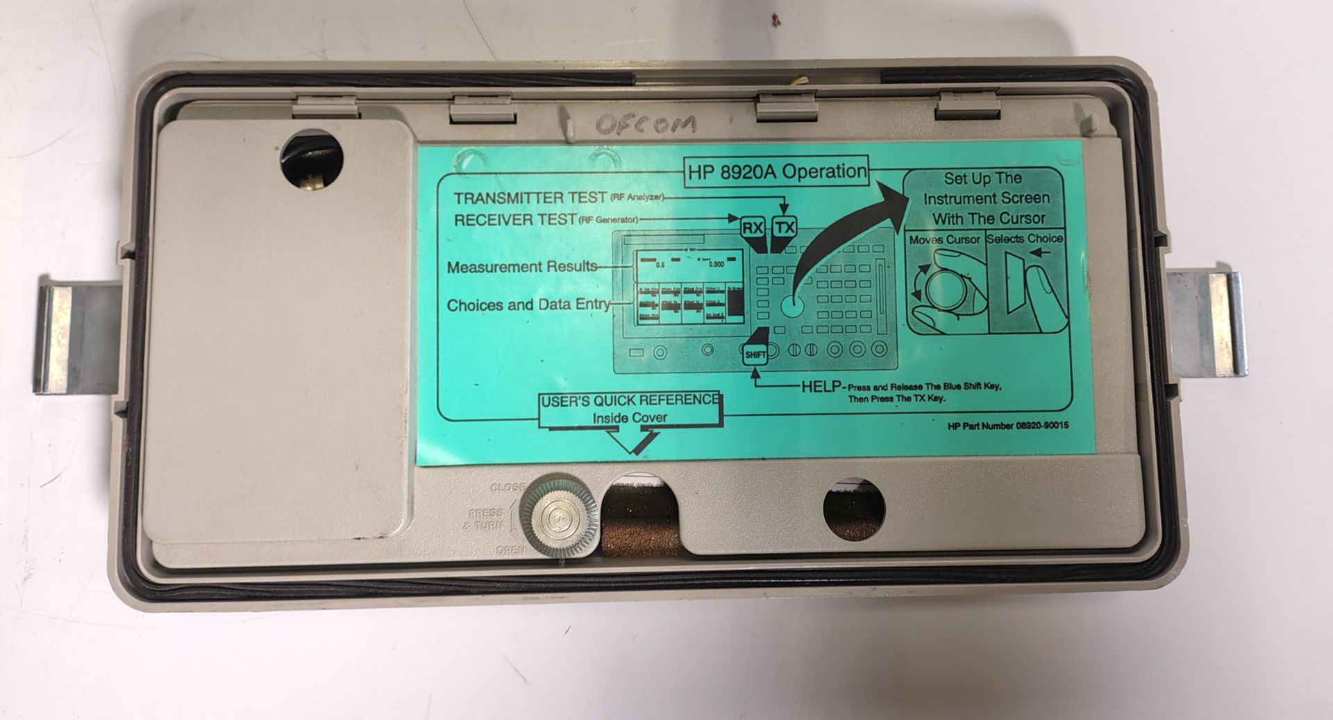 HP 8920A RF communications test set - 0.4 - 1000 MHz - Serial No: 3248U00477 - Image 6 of 7