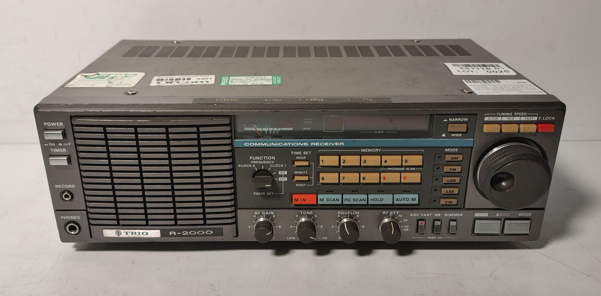 Kenwood R-2000 communications receiver - HF, VHF, FM, AM, CW and SSB - Serial No: 5030103