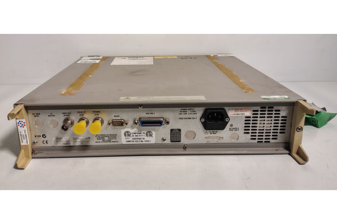 Marconi Instruments Model 2024 signal generator - 9 kHz - 2.4 GHz - Serial No: 112257/069 - Image 4 of 5