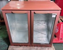 Husky HUS-C2-BRN-HY double door back bar cooler/fridge - W 900 x D 520 x H 900mm