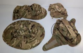 100x British Army MTP mixed hats - cold weather, tropical and combat -mixed sizes