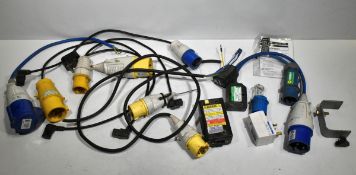 Various 13A & 16A cables and connectors