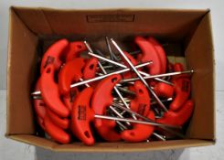 Roebuck Ballpoint hex t-handle wrench 5x150mm - 33 units