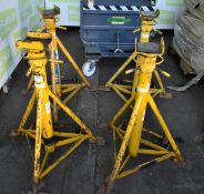 Set of 4x Somers Handling 7.5 tonne axle stands - W 810 x D 780 x H 925mm