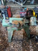 Huvema HU115BS Metal cutting band saw - Runs but this is missing the belt guard