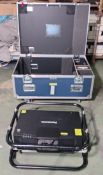 Panasonic PT-MZ10KLB LCD projector in 5 star flight case on wheels - Serial No: DE00440010