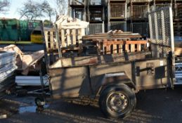 Single axle trailer with drop down ramp - full details in the description