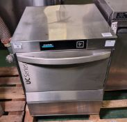 Winterhalter UC-M stainless steel dishwasher with spare baskets - W 600 x D 655 x H 720mm