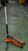 Sealey 2001 car jack 2 tonne - L 700 x W 330 x H 1320mm