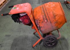 Minimix 150 concrete mixer - petrol - L 1200 x W 550 x H 850mm