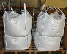 4x Bags of hydrated lime - approx. 1550kg in total