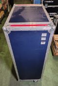 ABS Cases mobile flight case with castors - W 860 x D 540 x H 1440mm