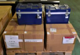 8x Portable tool cases - L 450 x W 300 x H 340mm