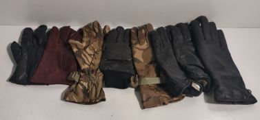190x British Forces Unpaired gloves - mixed styles - mixed sizes