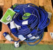 5x 16A 240V extension cables