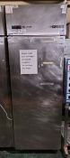 Foster PS 600 HT stainless steel single door upright refrigerator - W 700 x D 820 x H 2080mm