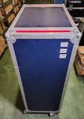 ABS Cases mobile flight case with castors - W 860 x D 540 x H 1440mm