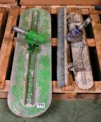 2x concrete flatwork paddles