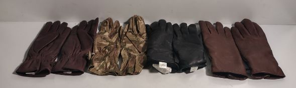 37x British Forces paired gloves - mixed styles & mixed sizes