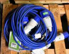 4x 63A extension cables