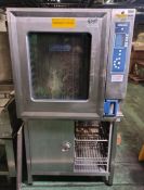 Hobart stainless steel combi oven with stand - full details in the description