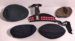 100x British Forces berets - mixed types - mixed sizes