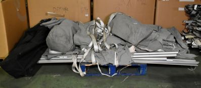 Lang and Potter manufactured tent - UNKNOWN DIMENSIONS AS HASN'T BEEN ERECTED