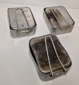 38x British Army pan mess tins - mixed sizes