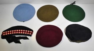150x British Forces berets - mixed types - mixed sizes