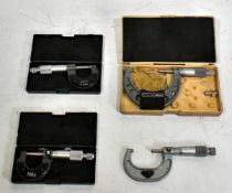 Mixed make & size metric external micrometers - full details in the description