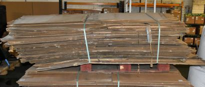 Approximately 20x mixed full and half cardboard triwall cartons for packing - used