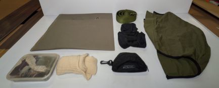 Various types of ex-military hardware and accessories - 102kg – may require repair / be incomplete