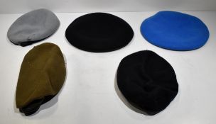 100x British Forces berets - mixed types - mixed sizes