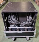 DiGiCo Madi-Rack 48/8 stage rack with Madi interface module and mobile flight case