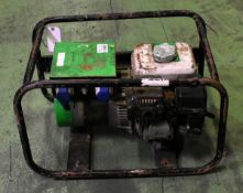 Portable generator - 2x 110V - 2x 240V sockets - L 680 x W 440 x H 450mm