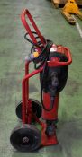 Hilti TE 3000-AVR heavy duty concrete breaker with trolley - 110V - L 600 x W 400 x H 1100mm