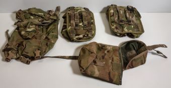 Various types of ex-military MTP accessories - 180kg – may require repair or be as spares